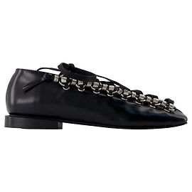 Aj1452 Ballerinas - Toga Pulla - Leather - Black Black