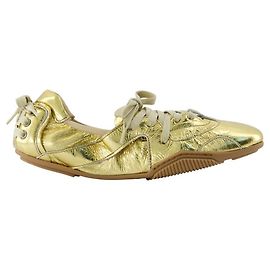 Ballerines Bilaria - Acne Studios - Cuir - Or Doré Métallisé