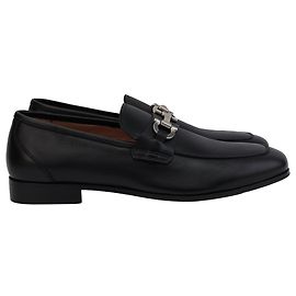 Salvatore Ferragamo Mocassins Gancini Horsebit Ferragamo en cuir noir Noir
