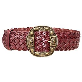 Cinturón de cuero Etro - '10s Roja