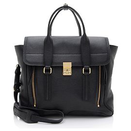 Große Pashli-Ledertasche 3.1 Phillip Lim Schwarz