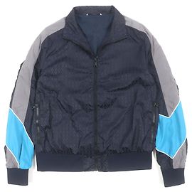 Valentino Blouson Nylon Jacket Blue Navy blue