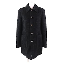 Autre Marque BLAMINK Design button Jacquard Rayon Jacket Black