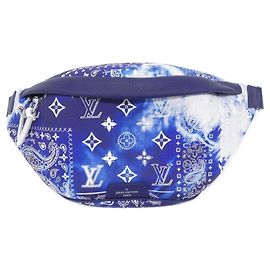 Bum bag Discovery PM in tela Monogram Louis Vuitton Blu