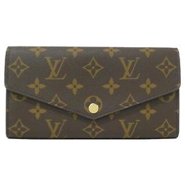 Portafoglio Sarah Monogram Louis Vuitton Marrone Rosa Monogramma