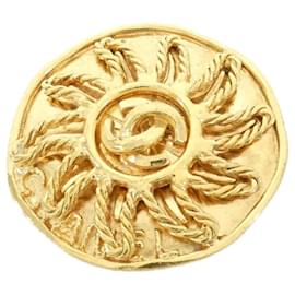Broche Chanel dorée Doré