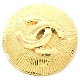 Broche Chanel dourado Dourado