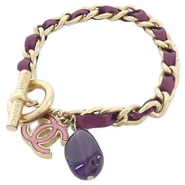 Bracciale charm oro e viola Chanel D'oro Porpora