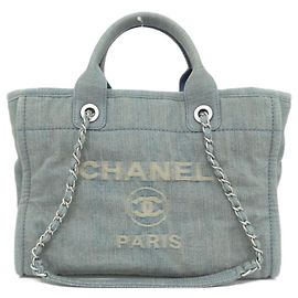Borsa Chanel Deauville Line AS3257 Blu