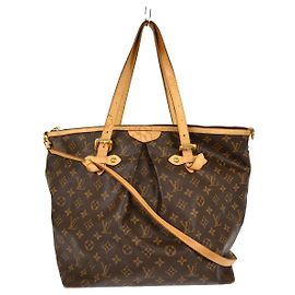 Borsa a mano Louis Vuitton Palermo in tela Monogram GM Marrone