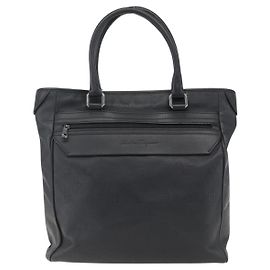 Salvatore Ferragamo Vintage Tote bag Leather Black
