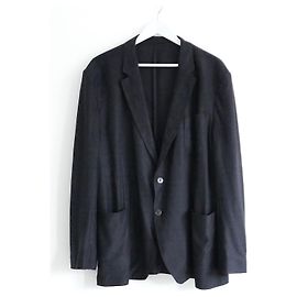 Blazer esportivo de seda e linho Jersey Salvatore Ferragamo Azul