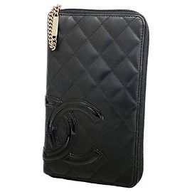 Cartera Larga Cambon de Chanel Negro Blanco