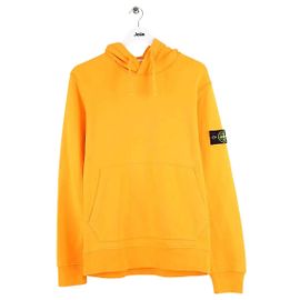 Sweatshirt Stone Island Orange en Coton L Orange