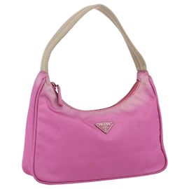 Pochette en nylon PRADA rose Auth 170906 Rose