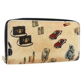 LOUIS VUITTON Monogram Vernis Nicolas Ghesquire Cartera Zippy M50370 Auth 169792 Blanco