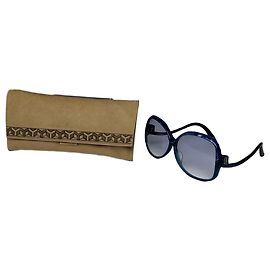 Vintage Yves Saint Laurent Oversized Sunglasses Blue Blue