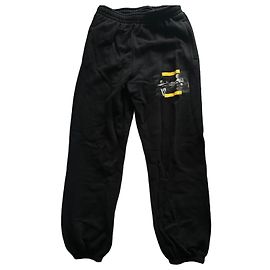 Off White Pantaloni da jogging Off-White con strisce gialle Nero Giallo