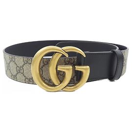 Cintura Standard Gucci Beige e Marrone Marrone Beige