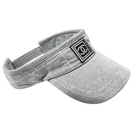 Visor Chanel Sports Line Cinza Algodão Cinza