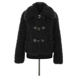 Maje faux fur coat grey Grey