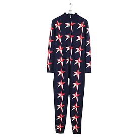Perfect Moment Blue wool ski suit Blue