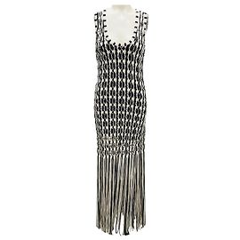 Jonathan Simkhai Simkhai Sand Multi Sonia Fransen Strickkleid Beige