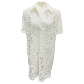 Proenza Schouler Robe Mini en Dentelle Élastique Blanche Rainer 3.1 Phillip Lim Blanc