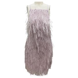 Robe de cocktail à franges lavande de la collection Jason Wu Violet