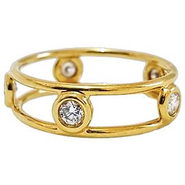 Tiffany & Co By the Yard 5-Diamond Ring in 18k Yellow Gold Yellow