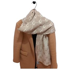Dior Monogram Beige Scarf Beige
