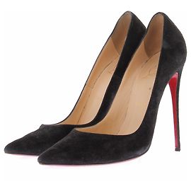Christian Louboutin Escarpins noirs "So Kate" en daim Noir
