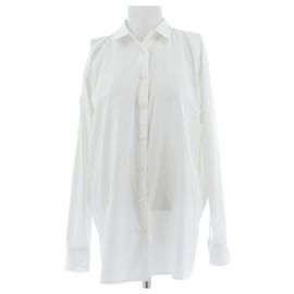 Prada Camisa branca com ombros descobertos Branco