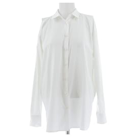 Prada Camicia bianca con spalle scoperte Bianco