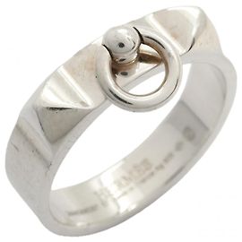 Anel Band Collier de Chien em Prata 925 Hermès Outro