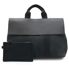 Hermès HERMES Borsa Tote Valparaiso MM Nero Bianco