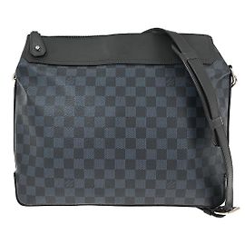 Louis Vuitton Greenwich Messenger Bag Damier Cobalt Black