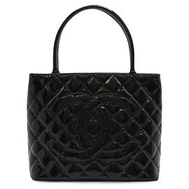Sac à main Chanel Matelassé Coco Mark Reissue Noir