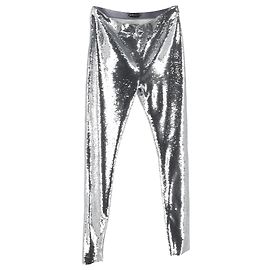 Tom Ford Sequined Leggings in Silver Polyamide Silvery