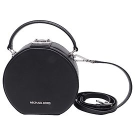 Borsa a tracolla Serena Small Canteen in pelle nera di Michael Kors Nero