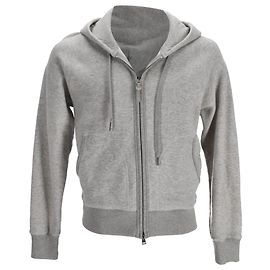 Tom Ford Kapuzenpullover mit Reißverschluss aus grauer Baumwolle Grau