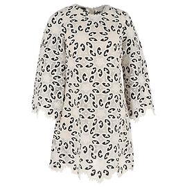 Zimmermann Ottie Bobbin-Lace Mini Dress in White Cotton White