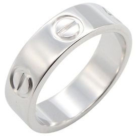 Cartier Love Ring in 18K White Gold Golden