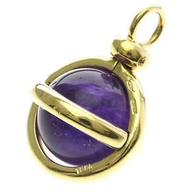 Collier Pendentif Charm Améthyste Pomellato Doré