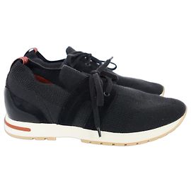 Loro Piana 360 Flexy Walk Sneakers Black Black