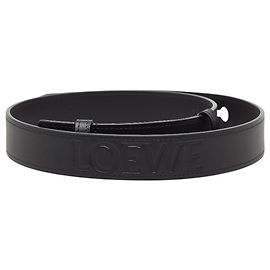 Loewe Women's Black Leather Belt Black