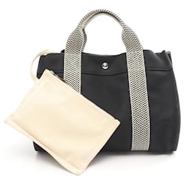 Borsa Tote PM Cannes Hermès Nero Crudo
