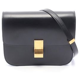 Céline Celine Classic Box Medium Shoulder Bag Black