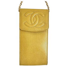 Chanel Timeless Sunglasses Case Yellow