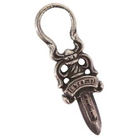 Pingente de Charme Dagger Chrome Hearts em Prata Ag925 Auth 171142SM Prata